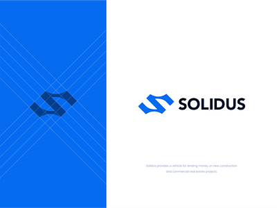 Solidus brand and identity branding design icon illustration logo vector