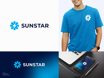 Sunstar brand and identity branding design graphic design logo vector