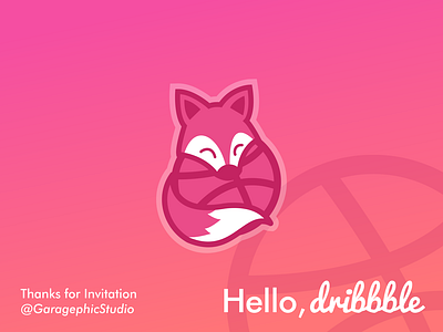 Hello, Dribbble app branding design flat icon illustration logo minimal vector