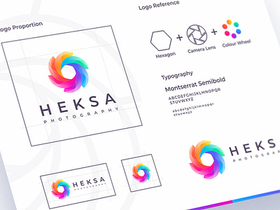 Heksa Photography app brand and identity branding design esport esportlogo esports flat icon identity illustration logo minimal monogram letter mark monogram logo negativespace packagedesign ui vector web