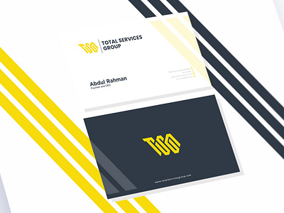 TOTAL SERVICES GROUP app brand and identity branding branding design bussines card design icon illustration logo logodesign logotype monogram logo ui vector visual identity