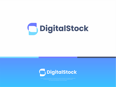 DigitalStock app brand and identity branding business businesscard design digital finance icon illustration logo marketing minimal monogram letter mark monogram logo negativespace typography ux vector web