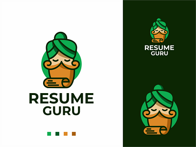 Resume Guru (SOLD) app brand and identity branding design icon illustration logo minimal ui vector