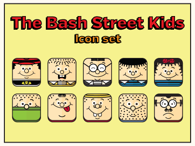 Bash Street Kids Icon set