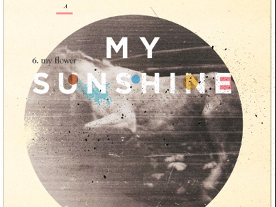 My Sunshine flower horse old photo poster sunshine typography vintage