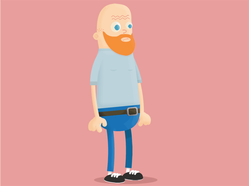 Me beard cartoon character design fat illustration illustrator photoshop portrait self vector