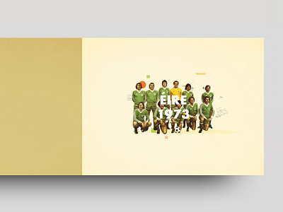 Collaging book design book spread collage digital collage football ireland retro typogaphy vintage