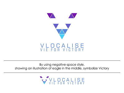 Vlocalise Logo (2020) brand identity brand mark corporate identity design freelancer eagle game gaming graphic design initial letter lettermark logo brand logo company logo corporate logo design logo identity technology translation triangle v