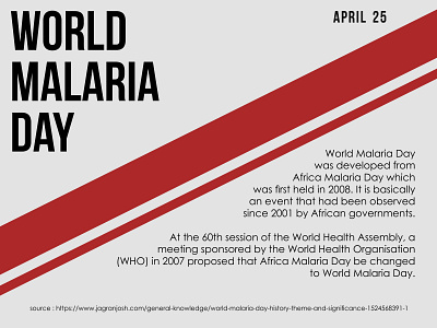 World Malaria Day