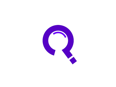 Question Search Logo answer ask brand identity brand mark corporate identity design freelancer glass graphic design logo brand logo corporate logo design logo for sale logo identity magnifying glass mark punctuation purple question search sign