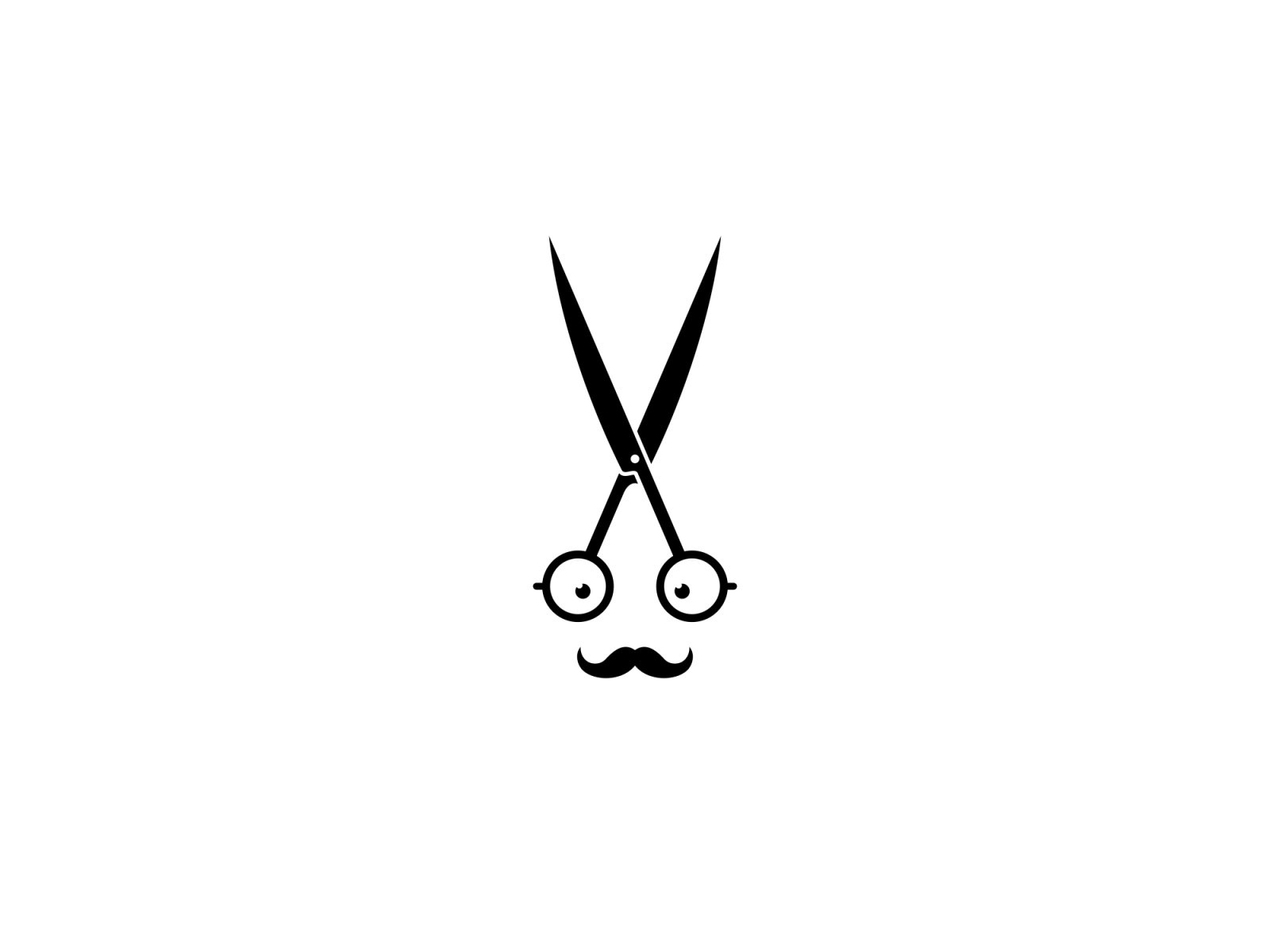 Scissor Geek Logo by Zzoe Iggi on Dribbble