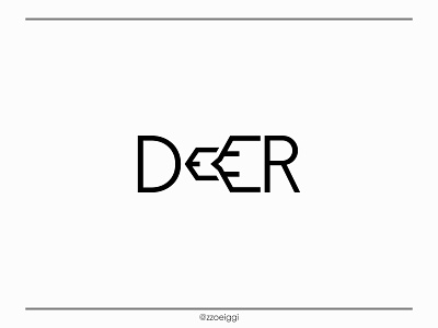 Deer Logo animal antler deer forest head horn initial jungle lettermark logo design logo designer logo idea logo inspiration logo mark logo text logotype meat nature wild wordmark