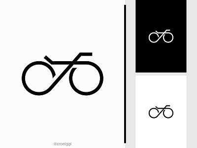 Bicycle Logo bicycle bike brand design brand designer line logo design logo designer logo for sale logo idea logo identity logo inspiration logo mark logotype minimalist monoline sport tour transport vehicle wheel