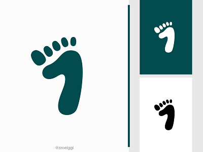 First Step Logo 1 brand design brand designer finger first foot footprint illustration logo design logo designer logo for sale logo idea logo inspiration logo mark logotype number one run step walk