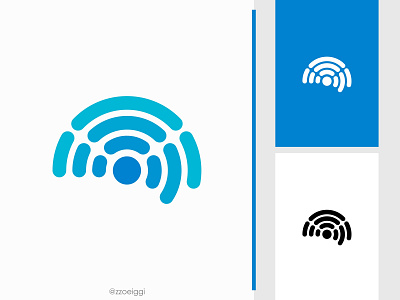 Brain Wifi Logo brain brand design brand designer connection illustration internet logo design logo designer logo for sale logo idea logo inspiration logo mark logotype memory mind signal technology think wifi wireless