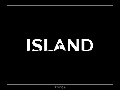 Island Logo brand design brand designer explore illustration island land logo design logo designer logo for sale logo idea logo inspiration logo mark logotype nature ocean palm sea tree water wordmark
