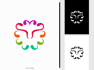 Abstract Lion Logo