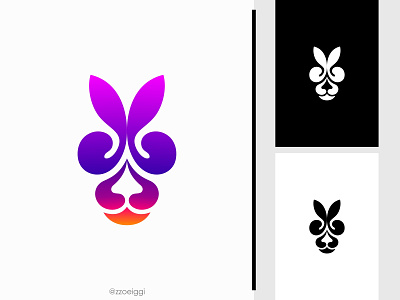 Abstract Rabbit Logo abstract animal brand design brand designer color colorful head illustration logo design logo designer logo for sale logo idea logo inspiration logomark logotype modern nature rabbit simple wild