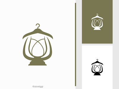 Hanger Lantern Logo apparel brand design brand designer clothes costume fashion hanger illustration lamp lantern light logo design logo designer logo for sale logo idea logo inspiration logomark logotype shine shirt