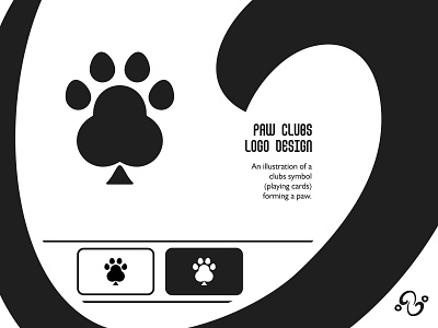 Paw Clubs Logo animal brand design brand designer card casino claw clubs game illustration logo design logo designer logo for sale logo idea logo inspiration logomark logotype paw pet poker sport