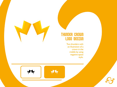 Thunder Crown Logo bolt brand design brand designer crown electric illustration king kingdom lightning logo designer logo for sale logo idea logo inspiration logodesign logomark logotype queen royal throne thunder