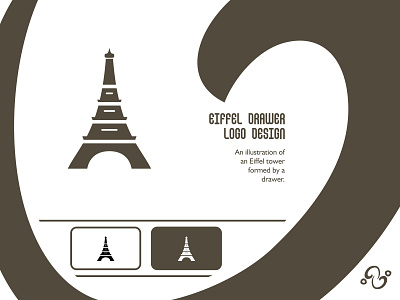 Eiffel Drawer Logo appliance architecture brand design brand designer building decoration drawer eiffel household illustration interior logo design logo designer logo for sale logo idea logo inspiration logomark logotype paris tower