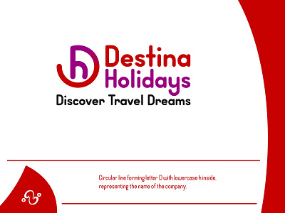 DestinaHolidays Logo (2021) brand design brand designer chicago design hill destinaholidays holiday illinois illustration logo design logo designer logo idea logo inspiration logo project logomark logotype project tour travel usa vacation