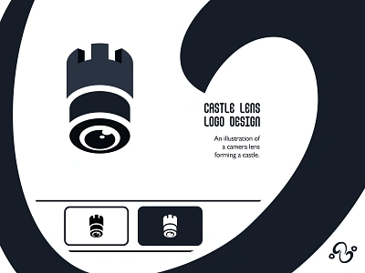 Castle Lens Logo brand design brand designer camera castle fort fortress illustration kingdom lens logo design logo designer logo for sale logo idea logo inspiration logomark logotype photo photographer photography stronghold