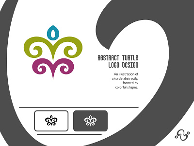 Abstract Turtle Logo