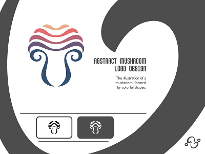 Abstract Mushroom Logo