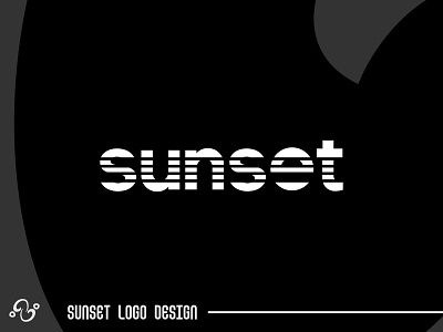 Sunset Logo brand design brand designer initial letter lettering lettermark logo design logo designer logo for sale logo idea logo inspiration logomark logotype sun sunrise sunset typographic typography wordmark zzoe iggi