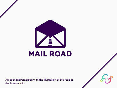 Mail Road Logo brand design brand designer email envelope highway logo design logo designer logo for sale logo idea logo inspiration logomark logotype mail maps message road route spam street zzoe iggi