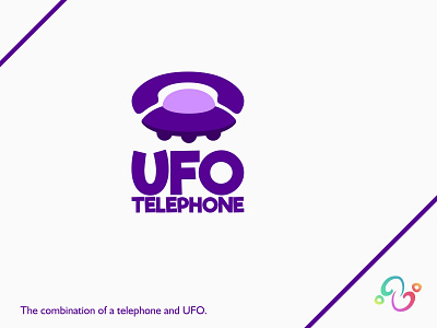 UFO Telephone Logo alien brand design brand designer call calling extra terrestrial future logo design logo designer logo for sale logo idea logo inspiration logomark logotype phone smartphone telephone ufo vehicle zzoe iggi