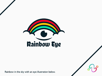 Rainbow Eye Logo beautiful beauty brand design brand designer colorful eye fun logo design logo designer logo for sale logo idea logo inspiration logomark logotype oculist rain rainbow vision watch zzoe iggi