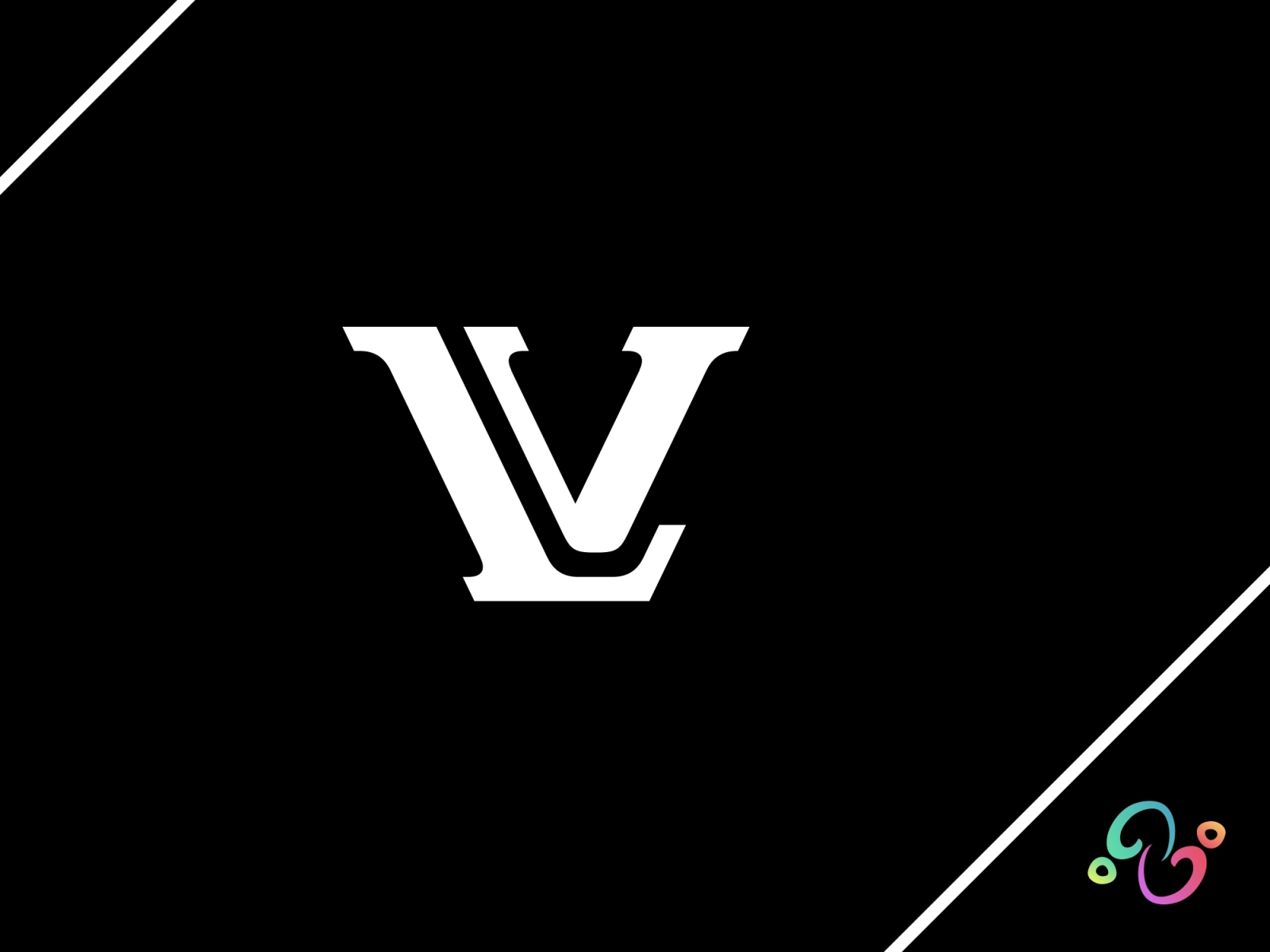 LV Monogram Logo by Zzoe Iggi on Dribbble