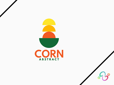 Abstract Corn Logo abstract agriculture brand design brand designer color colorful corn farm food logo design logo designer logo for sale logo idea logo inspiration logomark logotype modern popcorn simple zzoe iggi