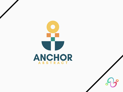 Abstract Anchor Logo abstract anchor brand design brand designer color colorful cruise logo design logo designer logo for sale logo idea logo inspiration logomark logotype marine modern sea ship simple zzoe iggi