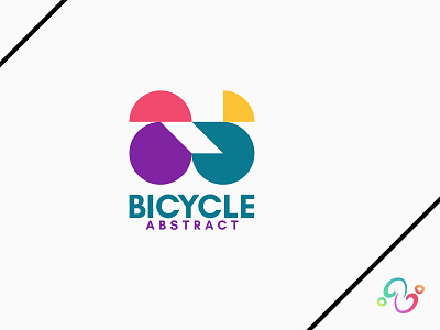 Abstract Bicycle Logo abstract bicycle bike brand design brand designer color colorful healthy logo design logo designer logo for sale logo idea logo inspiration logomark logotype modern simple sport transportation zzoe iggi