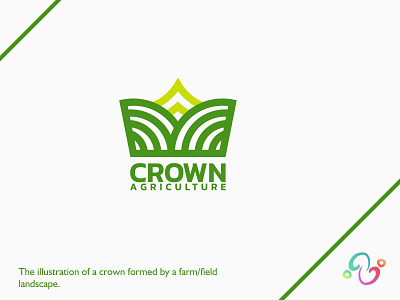 Crown Agriculture Logo agriculture brand design brand designer crown farm farmer field harvest king kingdom logo design logo designer logo for sale logo idea logo inspiration logomark logotype queen royal zzoe iggi