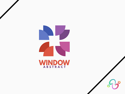 Abstract Window Logo abstract brand design brand designer building color colorful home house interior logo design logo designer logo for sale logo idea logo inspiration logomark logotype modern simple window zzoe iggi