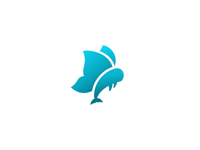 Butterfly Whale Logo animal brand identity brand mark butterfly corporate identity design freelancer fish fly graphic design impossible insect logo logo brand logo corporate logo design logo identity logoforsale mammal possible whale