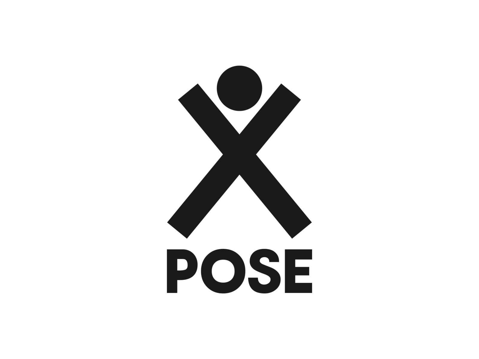 X posed. Pose logo.