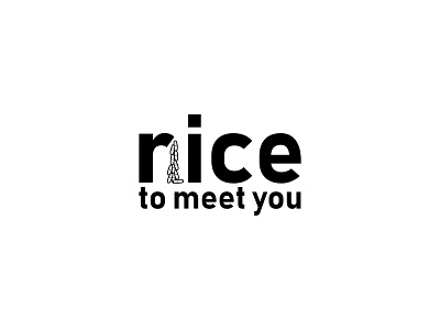 Nice Rice Logo brand identity brand mark corporate identity design freelancer food good graphic design kind logo brand logo corporate logo design logo for sale logo identity logo text logotype nice plant rice typographic typography