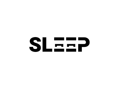 Sleep Logo bed bedroom brand identity brand mark corporate identity design freelancer graphic design logo brand logo corporate logo design logo for sale logo identity logotype mattress pillow rest sleep typographic typography wordmark