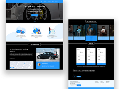 AUTOMOTIVE CAR DEALER design illustration minimal ui ux web website