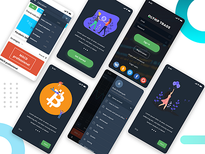 Olymp Trade App - Redesign Flow and Feature animation app branding design illustration illustrator minimal ui ux website