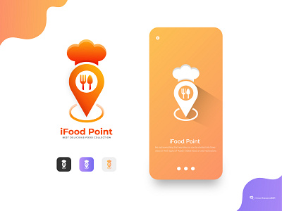 Food Point logo design