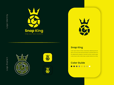 Camera king logo design