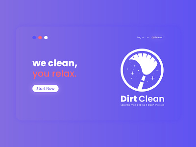 Cleaning business logo design