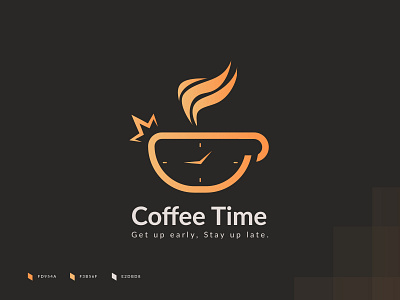 Coffee time logo design
